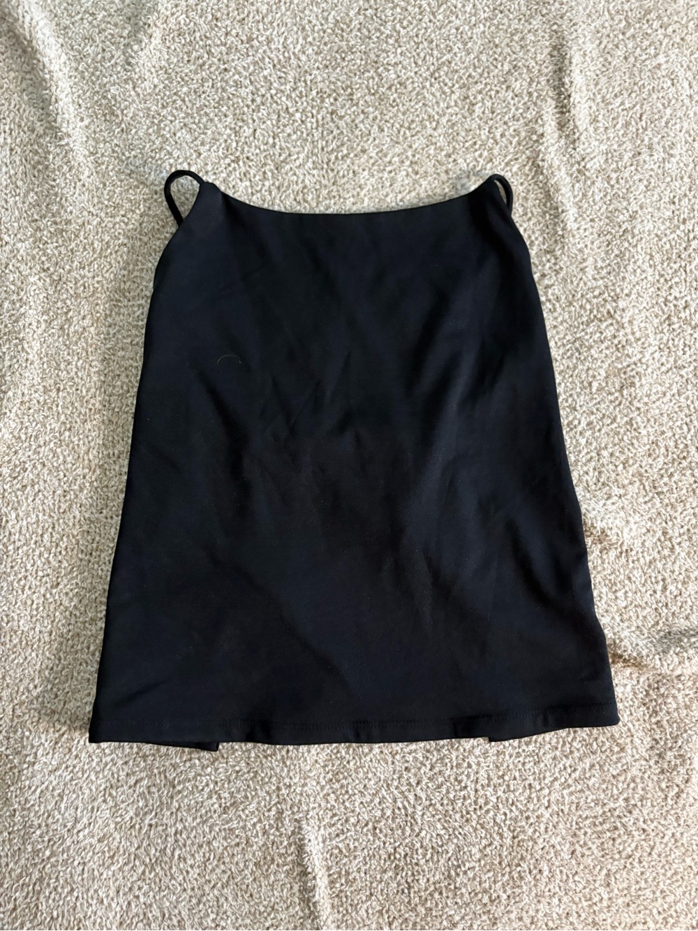 Open Back Black Tank